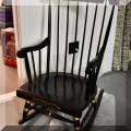 F45. Stenciled rocking chair. 